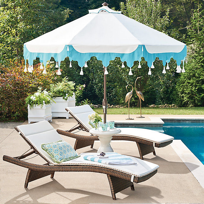 Balencia Chaise Cushions with Cording, Set of Two | Frontgate added by Hadley Boyle