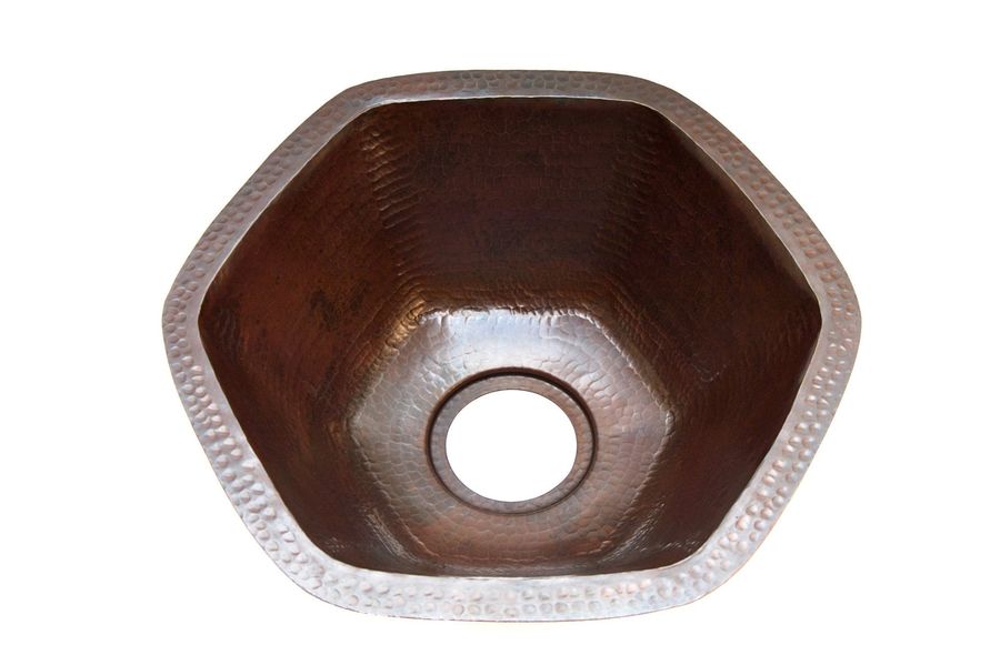 (Plumbing) Carneros in Cafe Viejo - BP004CV - Hexagonal Undermount Copper Bar Sink added by Kate Savitch