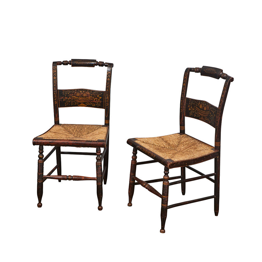 Pr. Antique Hitchcock Side Chairs — Jefferson West, Inc.  added by Serena Finnerty