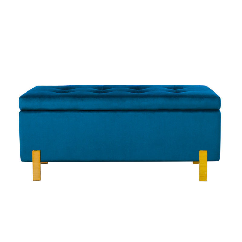 Velvet Upholstered Storage Bench 40''w x 15.7''d x 17.3"h added by Kate Lynn Nemett