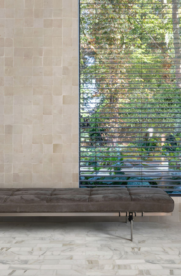 zellige tile | warm neutral | parched vellum 4" square | clé added by Linnea Garland