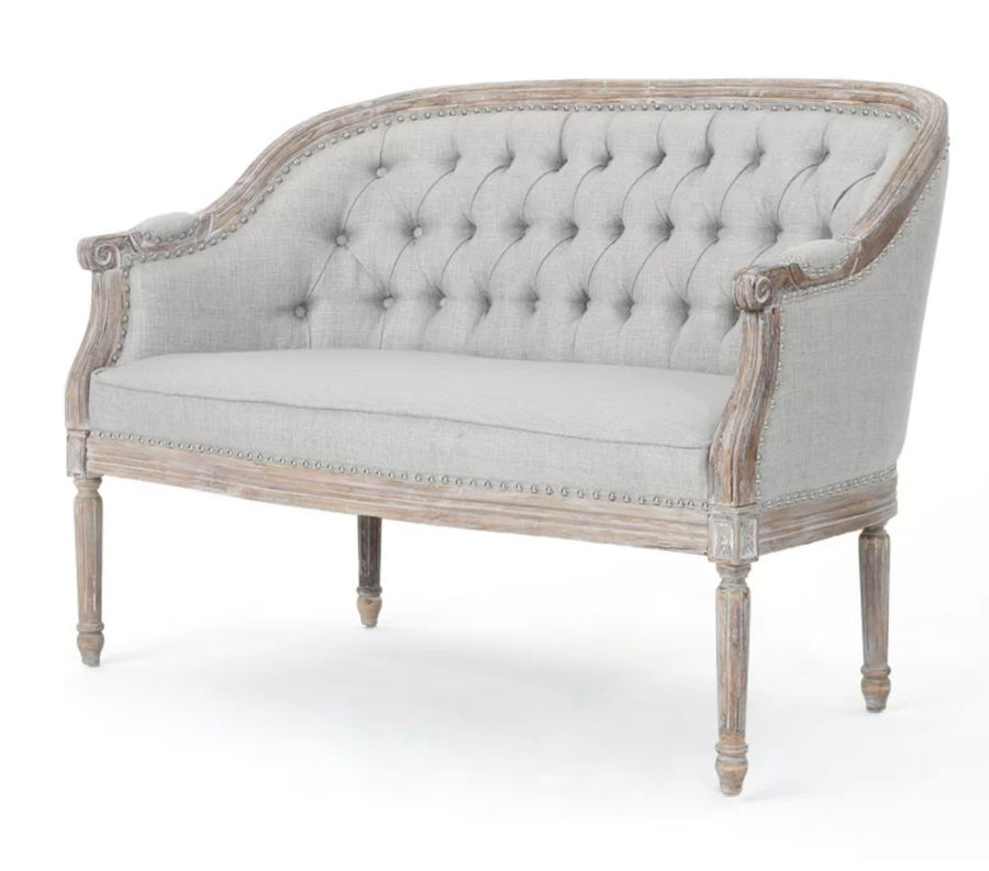 calio 49.5" loveseat  light gray added by HELEN SALGADO