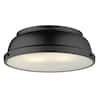 Golden Lighting Duncan 14 in. 2-Light Matte Black Flush Mount with Matte Black Shade 3602-14 BLK-BLK added by Jayme Weaver