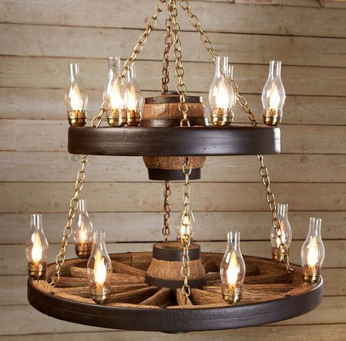 Double Wagon Wheel Chandelier added by Spoak Member