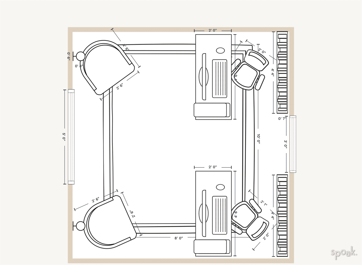 Office Layout designed by Hayden Norwood