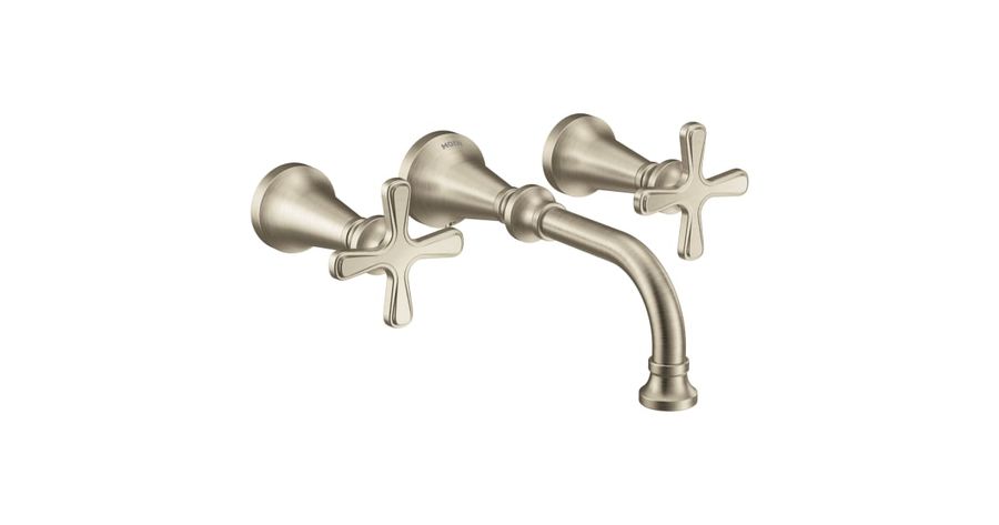 Moen TS44105BN Colinet 1.2 GPM Wall Mounted Widespread | Build.com added by Lindsay Fallico