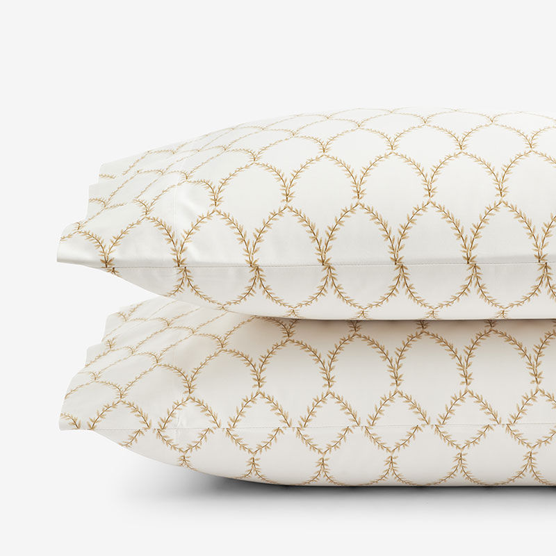 Rifle Paper Co. Laurel Leaf Sateen Pillowcase Set | The Company Store added by Paulina Canini