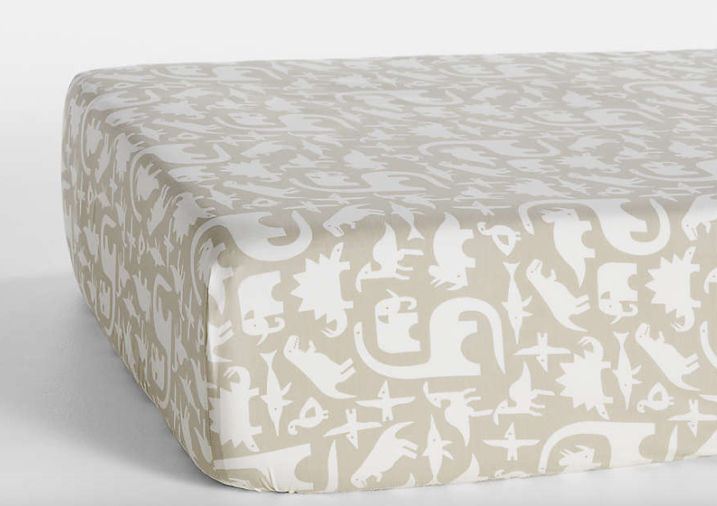Stay Cool Dino Tower Organic Cotton Baby Crib Fitted Sheet added by Kristina Blackford