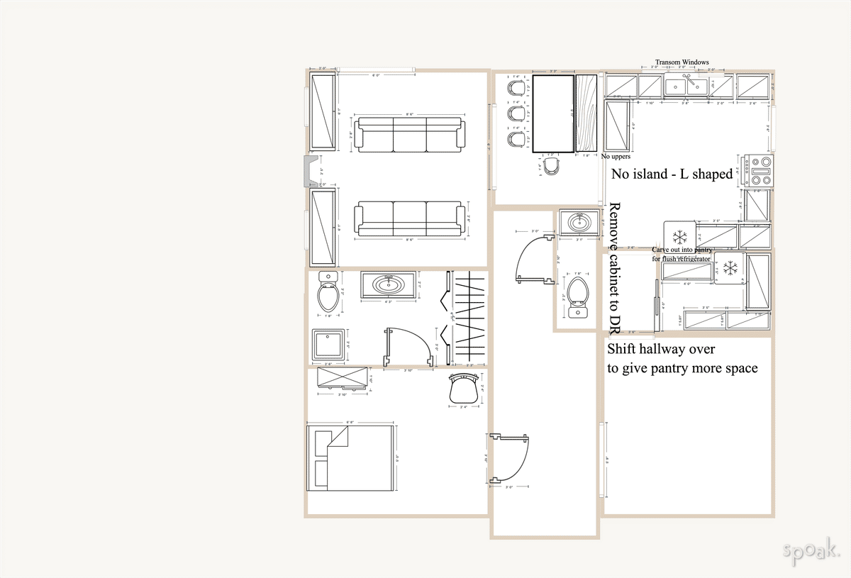 Large Kitchen Plan designed by Lauren Moreira