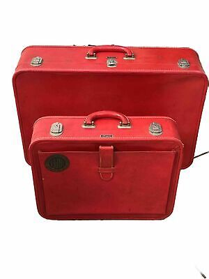 Vintage Wings United Luggage Red Hard Suitcase 2 Piece  | eBay added by Kathryne Gettas