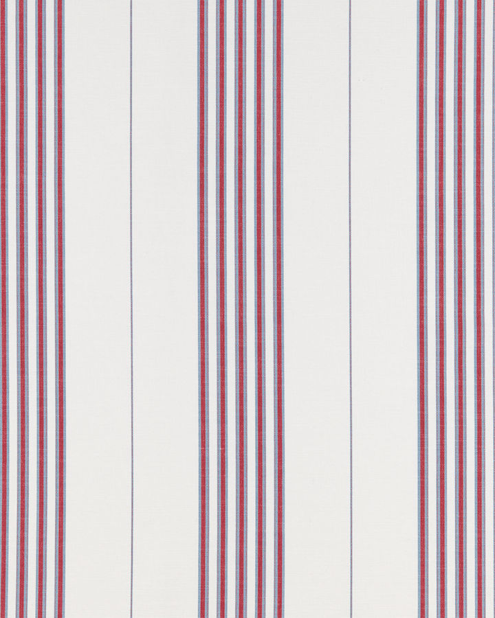 Fabric by the Yard - Perennials Lake Stripe - White/Lobster added by EMILY LUNN
