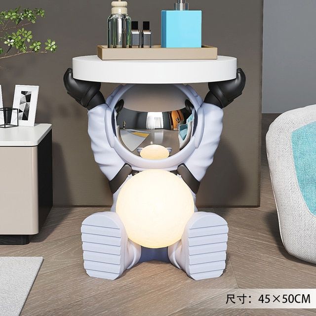 109.26US $ |Creative Astronaut Figurine Coffee Tables Living Room Furniture Sofa Side Table Nightlight Bedside Table Resin Modern Room Decor| |   - AliExpress added by Courtney Hill
