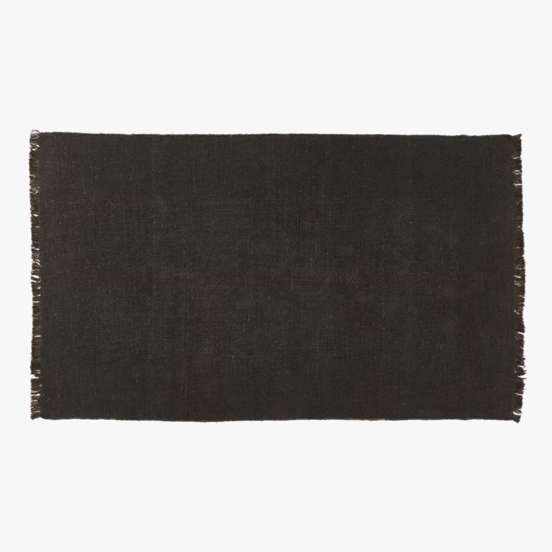 Sante Modern Linen Charcoal Area Rug 5'x8' | CB2 added by Spoak Member