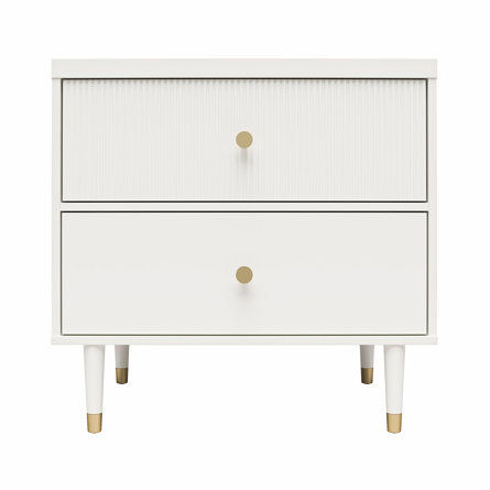 CosmoLiving by Cosmopolitan Elizabeth 2-Drawer Nightstand | Wayfair added by Iesha Joseph
