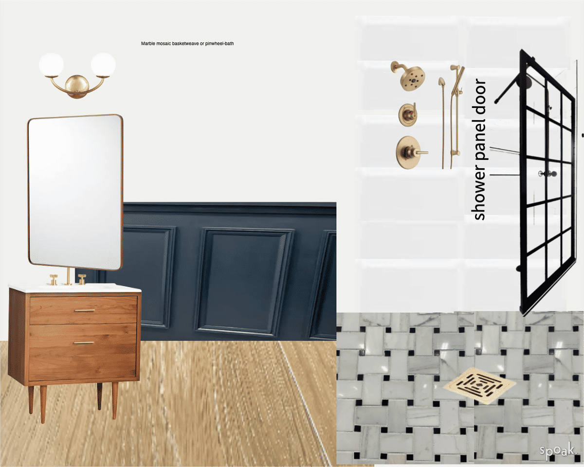 Blue Bathroom Inspo designed by Leah Lawyer