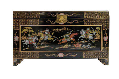 Large Oriental Trunk Hand Painted Warriors added by Gayla Burks