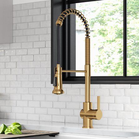 Kraus Pull Down Single Handle Kitchen Faucet with Accessories | Wayfair added by LAUREN KELLY