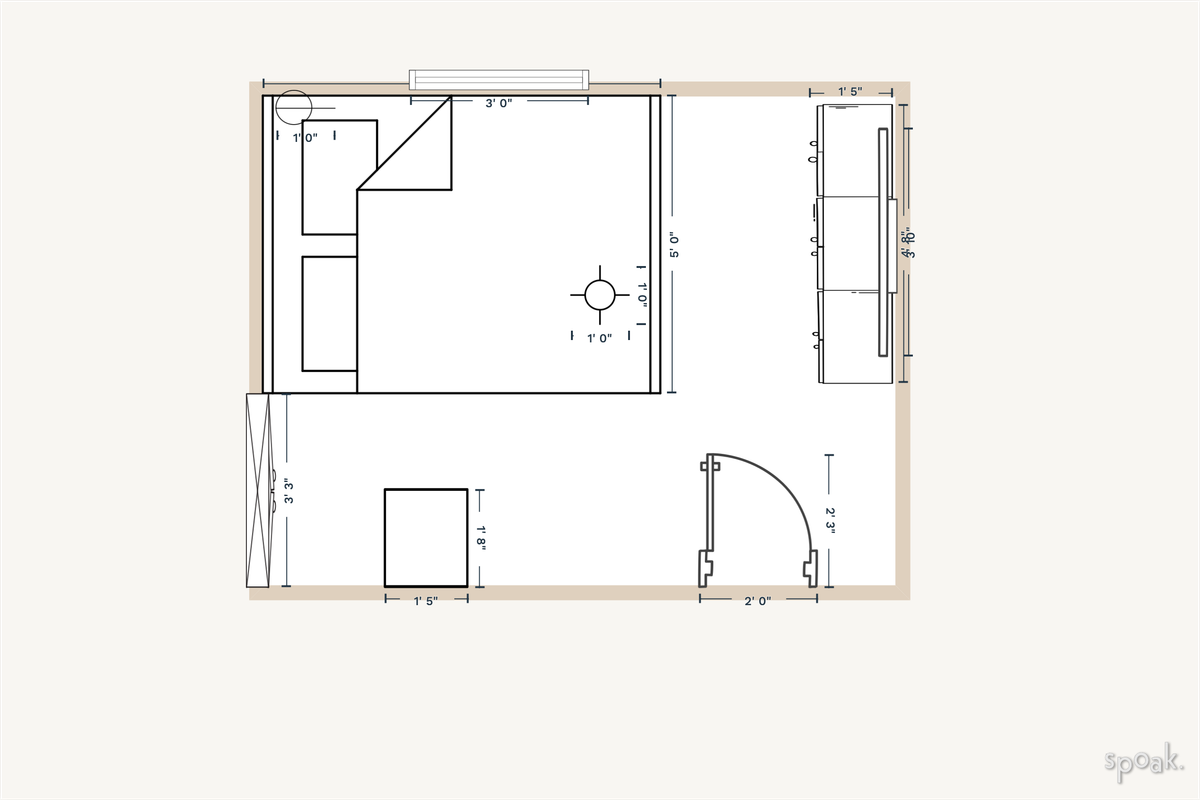Bedroom Plan designed by Rachel Zeiger