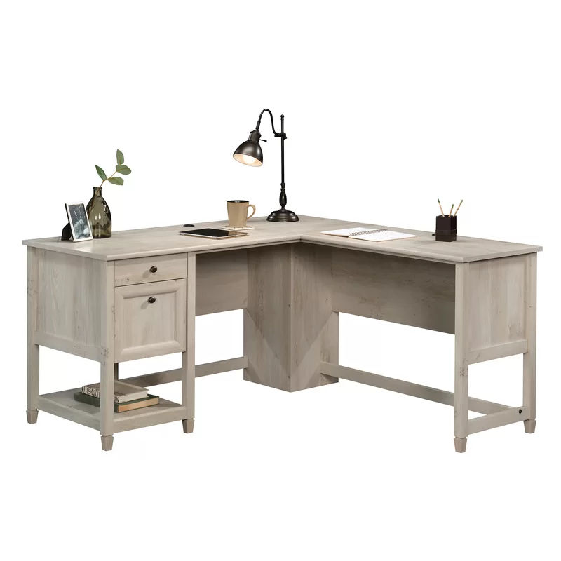 Desk - cream - Red barrel added by Ioana Holt