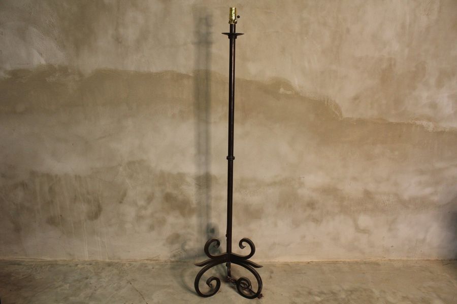 Rustic Forged Floor Metal Lamp —Rustic Furniture | Farm House | Wood Western Furniture | Rustic Decoration   Rustic Expressions Texas added by Lindsey Rousseau-Hunt