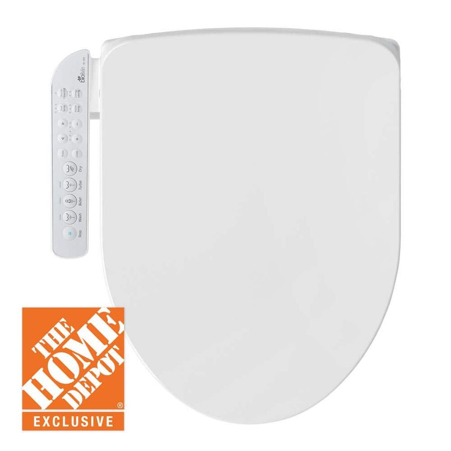 BIO BIDET HD-7000 Electric Bidet Seat for Round Toilets in White with Fusion Heating Technology HD-7000R - The Home Depot added by KH Design Concepts