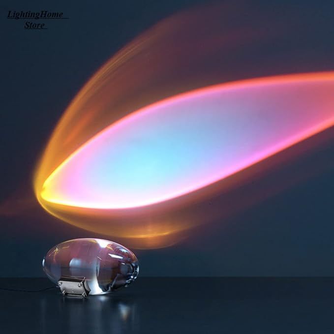 Table Lamp Led Crystal Eye of The Sky Egg-Shaped Lamps Living Bedroom Decor Light Night Projector (3 Colors USB) added by Sarah Jackson