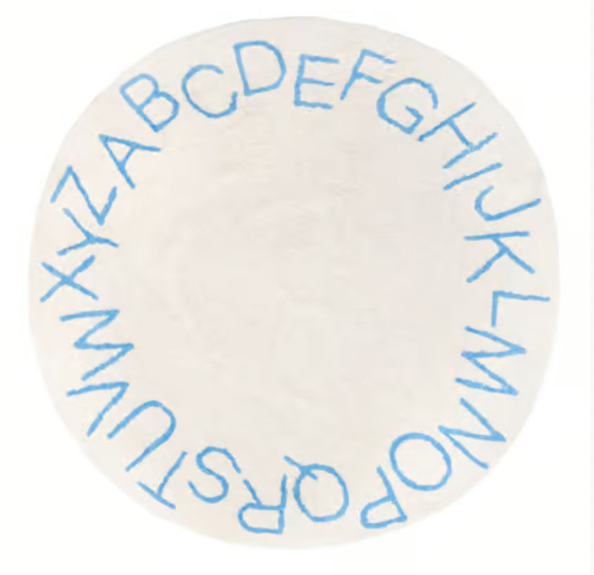 Sky Blue Alphabet Nursery Washable Area Rug added by Aliyah Gluckstadt