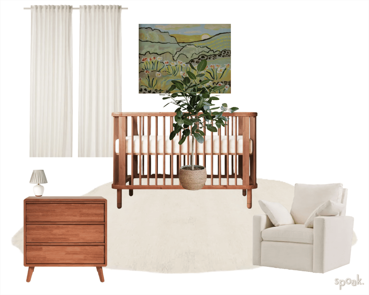 Japandi Nursery Inspo designed by OLIVIA TERRILL