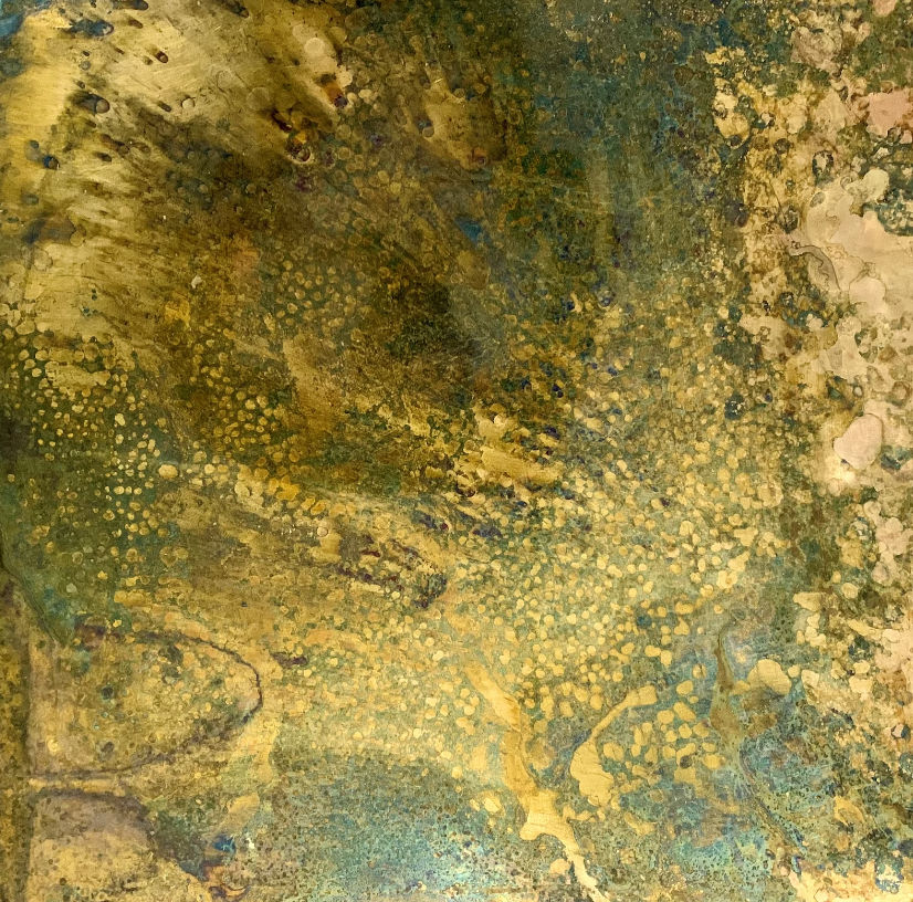 Table Top Patina Metals Square Shape added by Skye Robertson