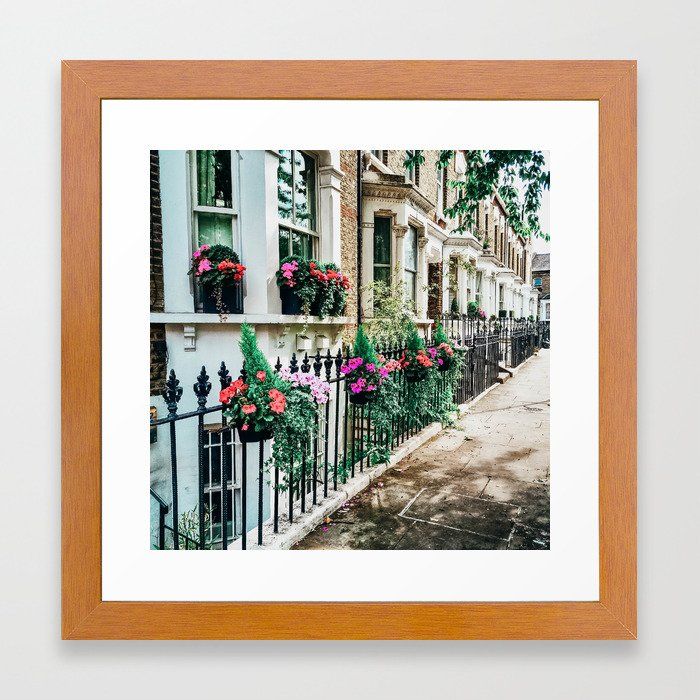London Sidewalks Framed Art Print by thebelleabroad added by Maggie Young