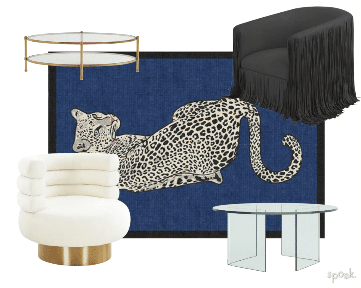 Glam Living Room Inspo designed by Becca Hill