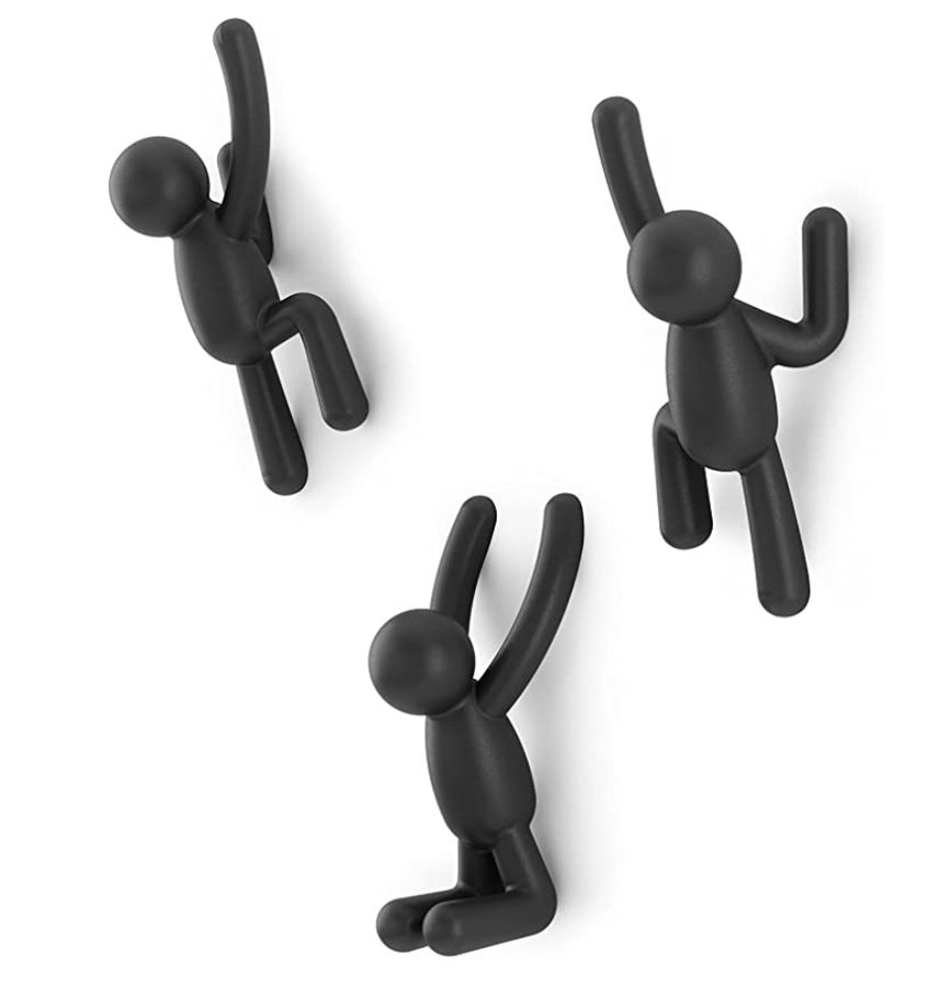 Decorative Wall Mounted Hooks for Hanging Coats, Scarves, Bags, Purses, Backpacks, Towels and More, Set of 3 added by Christina Eberhard