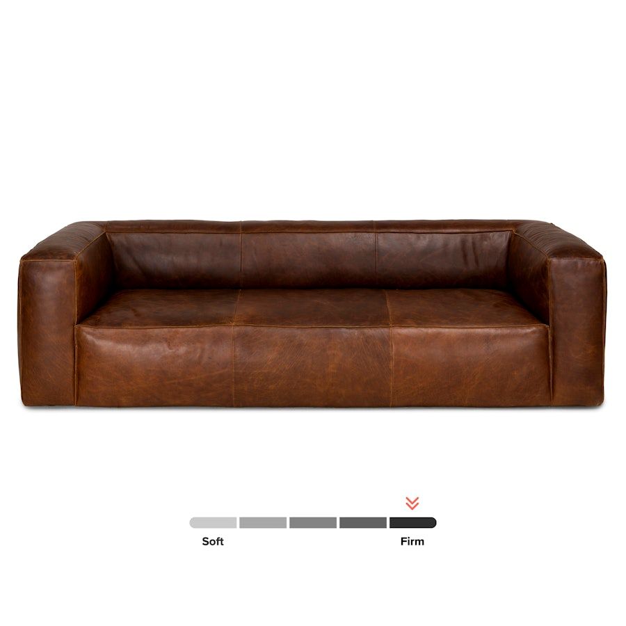Cigar 92" Leather Sofa - Rawhide Brown added by Maggie Dunn