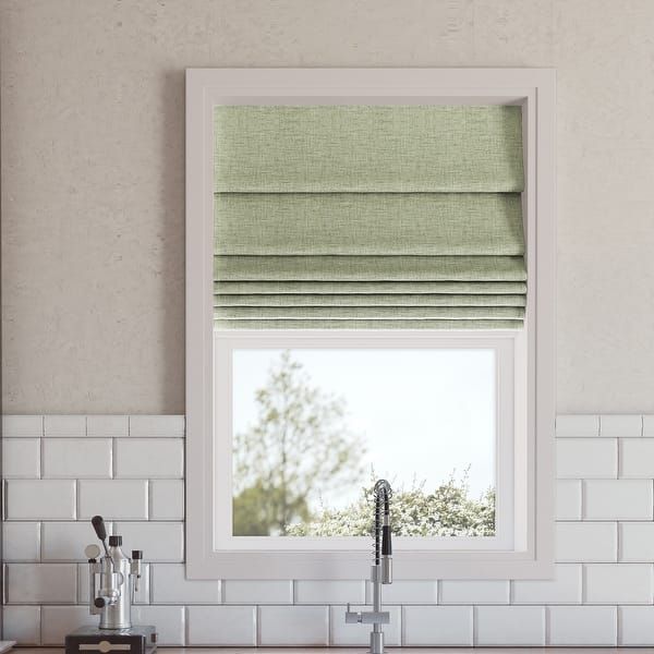 Sun Zero Somerton Textured Total Blackout Cordless Roman Shade added by Sylvana Kiss