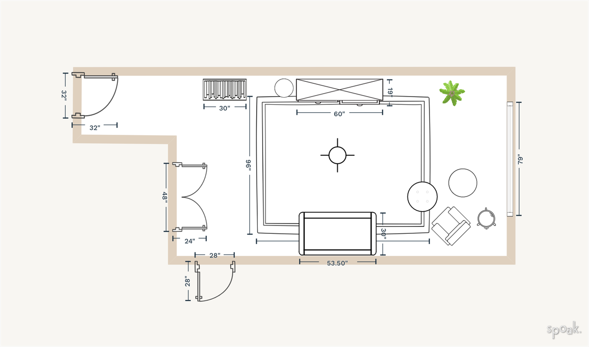 Nursery Floor Plan designed by Elevated by Elise LLC