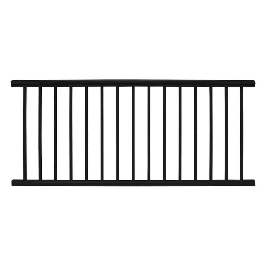 NewTechWood Allure 96 in. x 42 in. Black Aluminum Preassembled Railing Kit AL-42-8-BLK - The Home Depot added by Scout Valentich