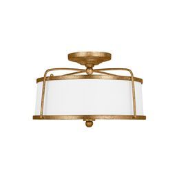 Stonington 14 Inch 2 Light Semi Flush Mount | Capitol Lighting 1800lighting.com added by Kate McKay Designs