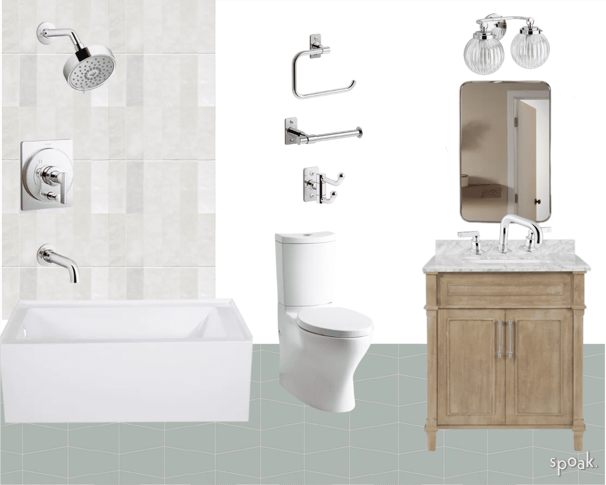 Bathroom Inspiration designed by Sara Gray