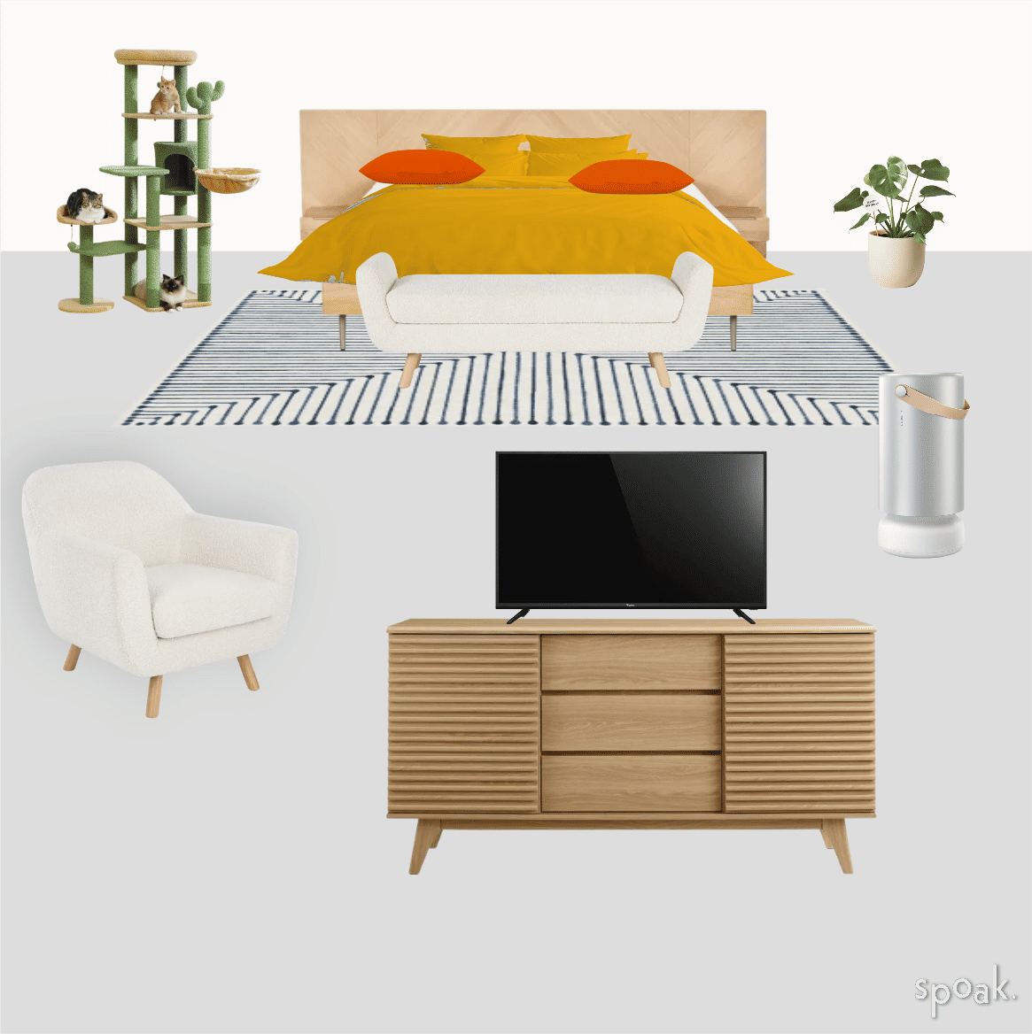 Primary Bedroom Inspo designed by Tatiana Van Campenhout