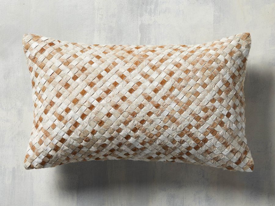 Woven Hide Lumbar Pillow Cover added by Molly Bowen