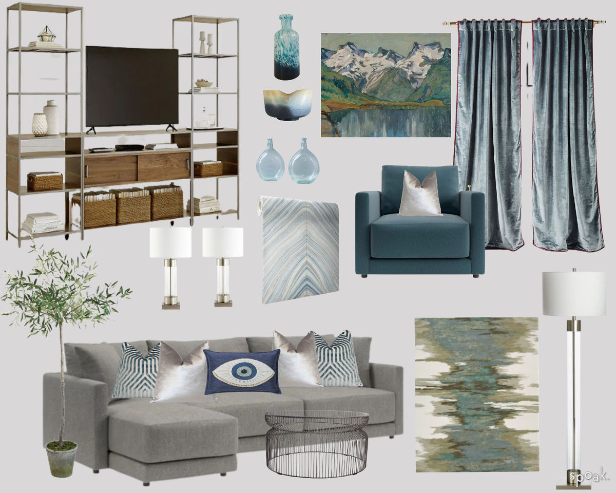 Kitchen + Living Room Inspo designed by Robin Gahan