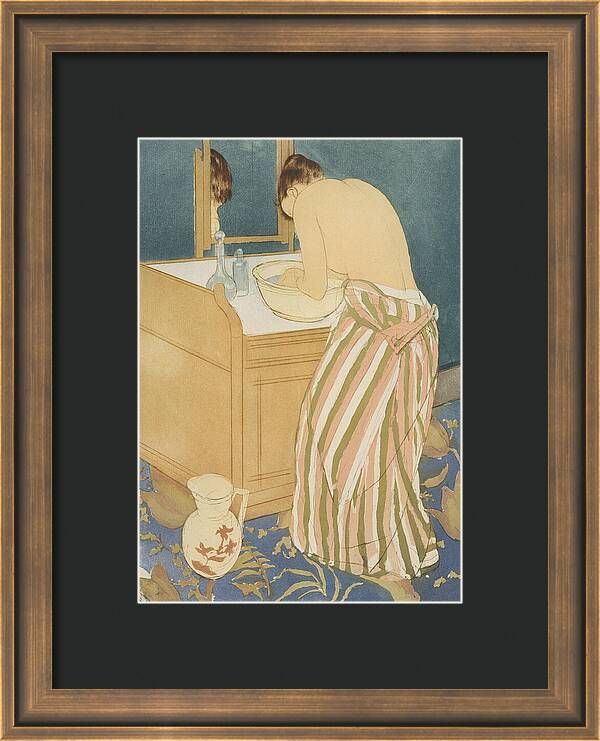 Woman Bathing, from 1890-1891 Framed Print by Mary Cassatt added by Morgan Hatch