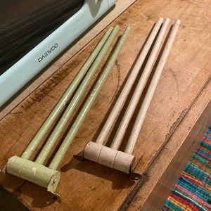 vintage wooden triple towel bar green and creamColour:GreenTransaction #4208049683Quantity: 1No returns or exchanges acceptedReview this item added by Serena Finnerty