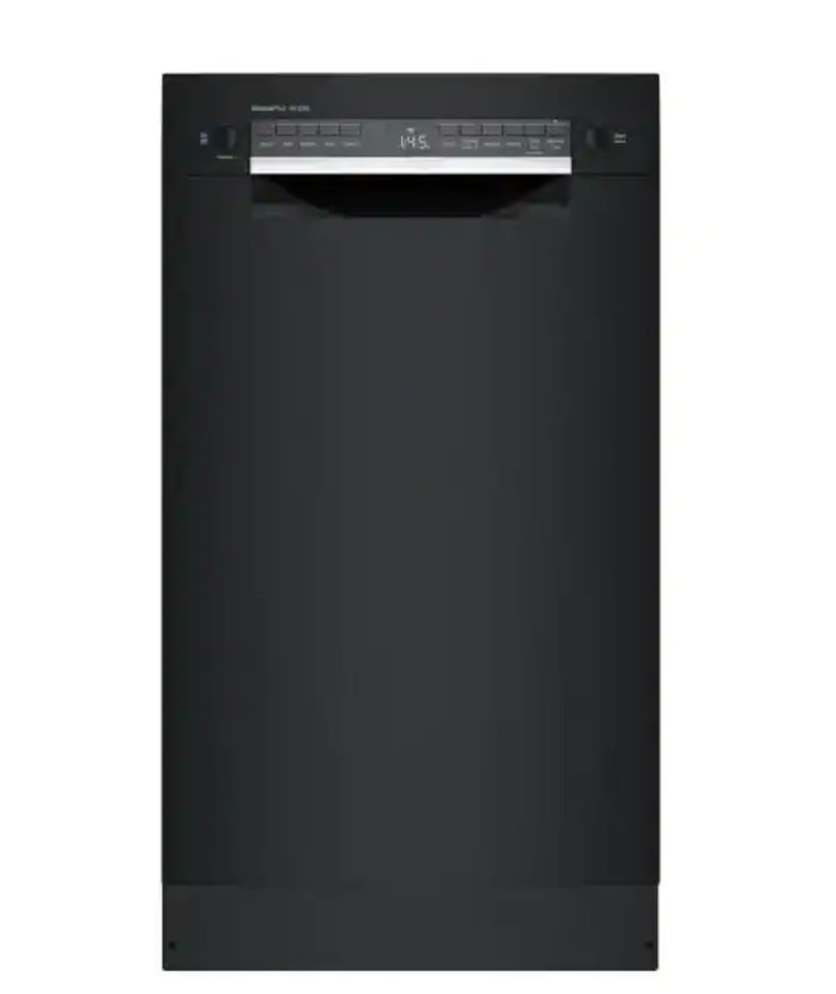 Bosch 300 Series 18 in. ADA Compact Front Control Dishwasher in Black with Stainless Steel Tub and 3rd Rack, 46dBA added by Spoak Member