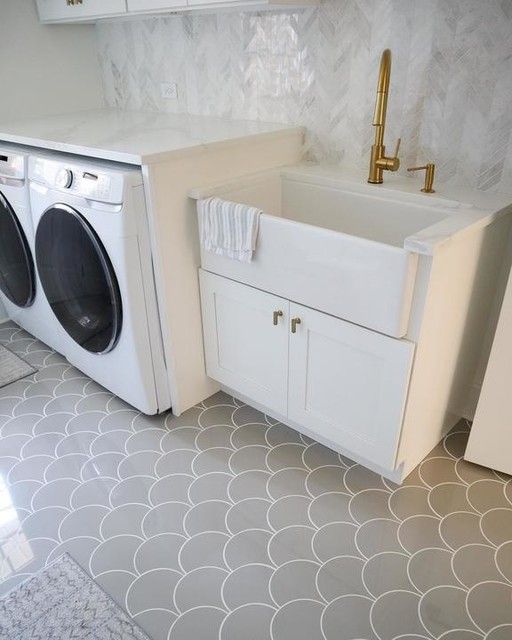 Metropolis Light Grey Polished Fan Porcelain Wall and Floor Tile - 8 x 8 in. added by Maddie Berman