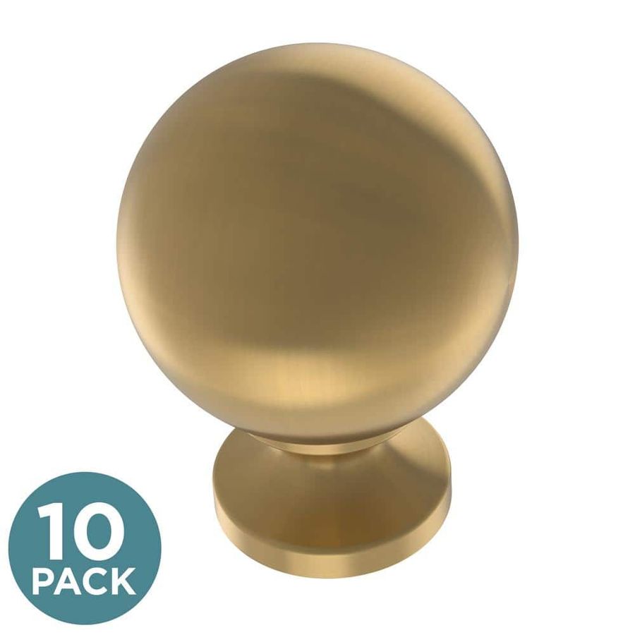 Liberty Orb 1-3/16 in. (30 mm) Modern Gold Round Cabinet Knob P21108C-117-K1 - The Home Depot added by Sarah Jackson