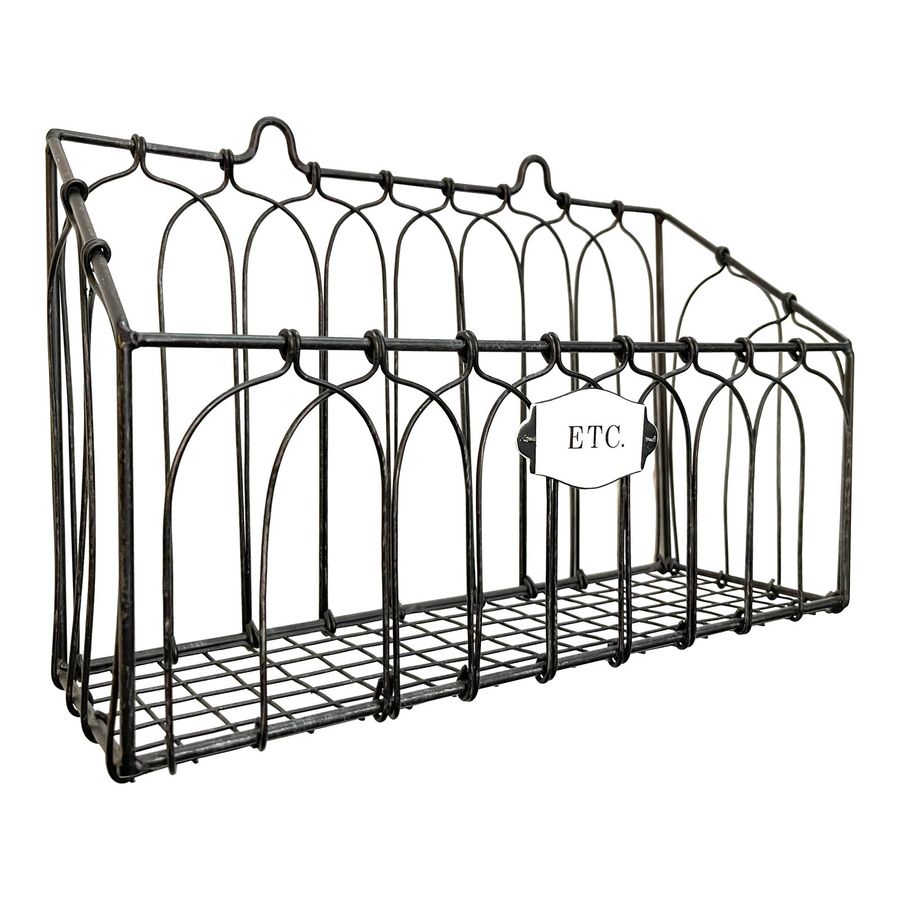 Wrought Iron Black Mail French Basket added by Suga Lane / ABBY ESSIE STUDIOS
