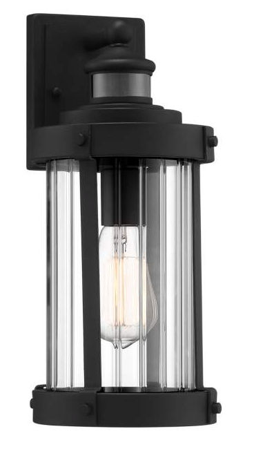 Stan 15" High Texture Black Motion Sensor Outdoor Wall Light added by Ashley Kinder