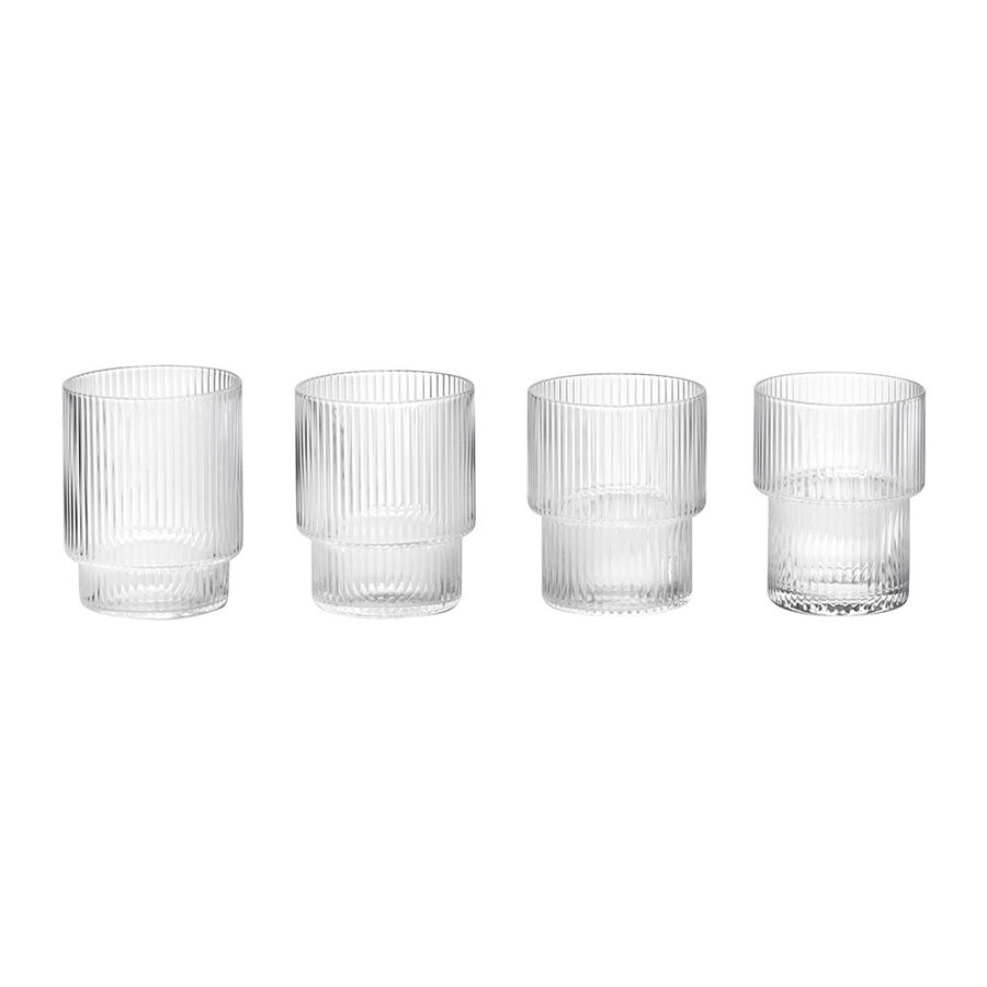 Ripple Glass - Set of 4 - Clear added by Spoak Member