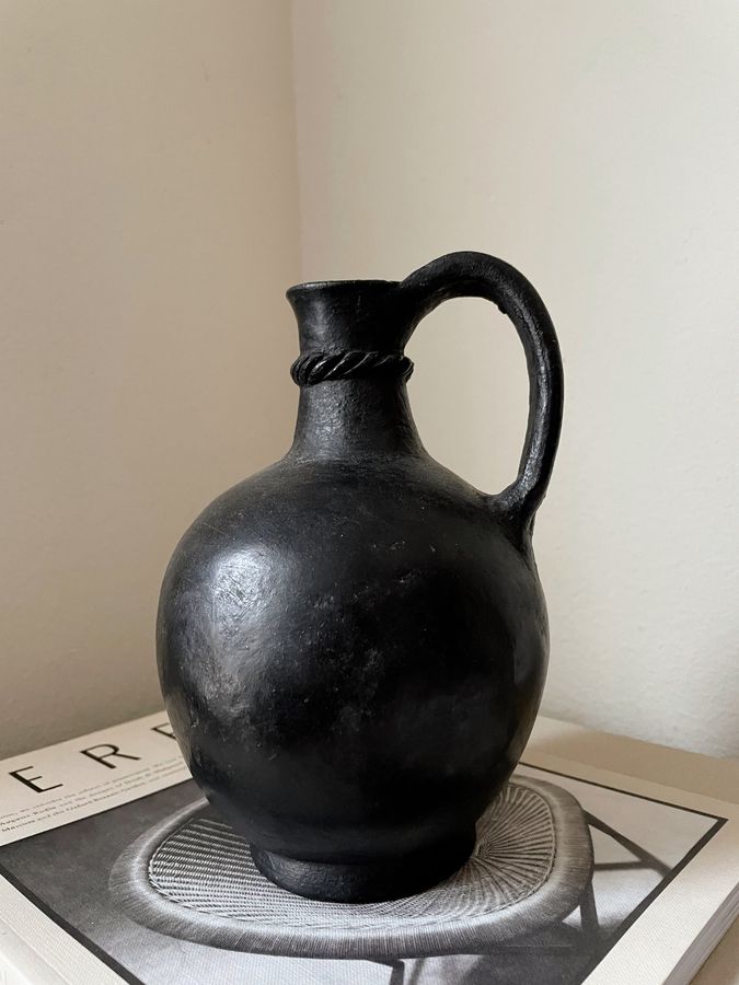 HAND CRAFTED VINTAGE CLAY JUG — Eleven Home Aesthetics added by Yssis-Aasia Lee